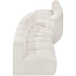 Meridian Furniture Arc Cream Boucle Fabric Modular Sectional