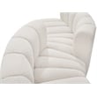 Meridian Furniture Arc Cream Boucle Fabric Modular Sectional
