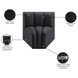 Meridian Furniture Arc Black Vegan Leather Curved Corner