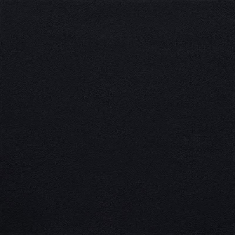 Meridian Furniture Arc Black Vegan Leather Ottoman