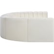 Meridian Furniture Arc Cream Vegan Leather Modular Sectional