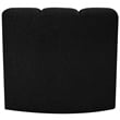 Meridian Furniture Arc Black Boucle Fabric Curved Corner