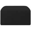 Meridian Furniture Arc Black Boucle Fabric Ottoman