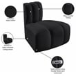 Meridian Furniture Arc Black Vegan Leather Reverse Corner