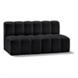 Meridian Furniture Arc Black Vegan Leather Modular Sectional