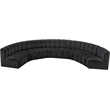 Meridian Furniture Arc Black Vegan Leather Modular Sectional
