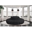 Meridian Furniture Arc Black Vegan Leather Modular Sectional