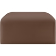 Meridian Furniture Arc Brown Vegan Leather Ottoman