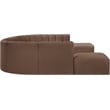 Meridian Furniture Arc Brown Vegan Leather Modular Sectional