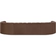 Meridian Furniture Arc Brown Vegan Leather Modular Sectional