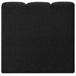 Meridian Furniture Arc Black Boucle Fabric Straight Chair