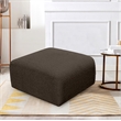 Meridian Furniture Arc BrownBoucle Fabric Ottoman