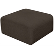Meridian Furniture Arc BrownBoucle Fabric Ottoman