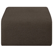 Meridian Furniture Arc BrownBoucle Fabric Ottoman