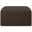 Meridian Furniture Arc BrownBoucle Fabric Ottoman