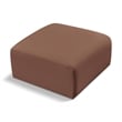 Meridian Furniture Arc Cognac Vegan Leather Ottoman