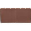 Meridian Furniture Arc Cognac Vegan Leather Modular Sectional