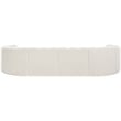 Meridian Furniture Arc Cream Boucle Fabric Modular Sectional