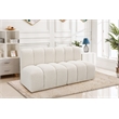 Meridian Furniture Arc Cream Boucle Fabric Modular Sectional