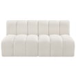 Meridian Furniture Arc Cream Boucle Fabric Modular Sectional