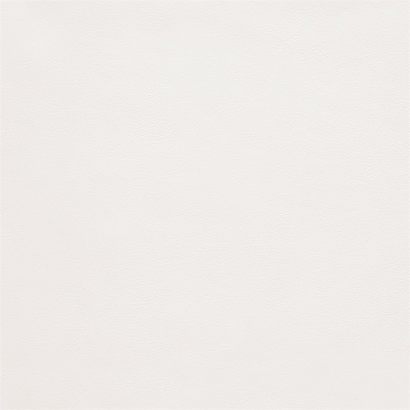 Meridian Furniture Arc Cream Vegan Leather Ottoman
