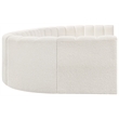 Meridian Furniture Arc Cream Boucle Fabric Modular Sectional