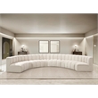 Meridian Furniture Arc Cream Boucle Fabric Modular Sectional