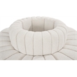 Meridian Furniture Arc Cream Boucle Fabric Modular Sectional
