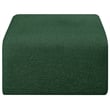 Meridian Furniture Arc Green Boucle Fabric Ottoman