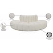 Meridian Furniture Arc Cream Vegan Leather Modular Sectional