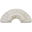 Meridian Furniture Arc Cream Vegan Leather Modular Sectional
