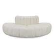 Meridian Furniture Arc Cream Vegan Leather Modular Sectional