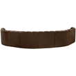 Meridian Furniture Arc Brown Velvet Modular Sectional