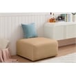 Meridian Furniture Arc Camel Velvet Ottoman