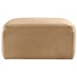 Meridian Furniture Arc Camel Velvet Ottoman