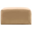 Meridian Furniture Arc Camel Velvet Ottoman