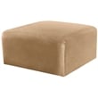 Meridian Furniture Arc Camel Velvet Ottoman