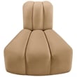Meridian Furniture Arc Camel Velvet Reverse Corner