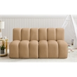 Meridian Furniture Arc Camel Velvet Modular Sectional