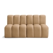 Meridian Furniture Arc Camel Velvet Modular Sectional