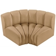 Meridian Furniture Arc Camel Velvet Modular Sectional
