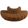 Meridian Furniture Arc Saddle Velvet Modular Sectional