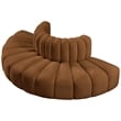 Meridian Furniture Arc Saddle Velvet Modular Sectional
