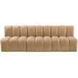 Meridian Furniture Arc Camel Velvet Modular Sectional