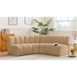 Meridian Furniture Arc Camel Velvet Modular Sectional
