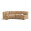 Meridian Furniture Arc Camel Velvet Modular Sectional