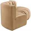 Meridian Furniture Arc Camel Velvet Modular Sectional