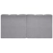 Meridian Furniture Arc Grey Boucle Fabric Modular Sectional