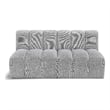Meridian Furniture Arc Grey Boucle Fabric Modular Sectional