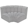 Meridian Furniture Arc Grey Boucle Fabric Modular Sectional